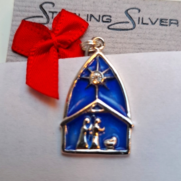 NIB Nativity Charm Sterling Silver - Picture 3 of 6